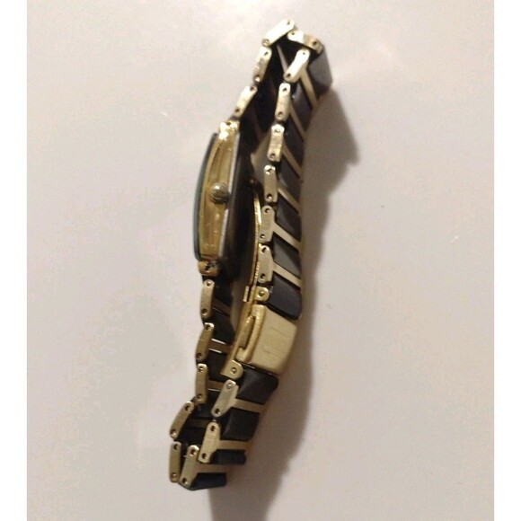 Rado Jubile 18mm Black Gold Womens Quartz Diamond Wristwatch Ceramic Bracelet main image 13